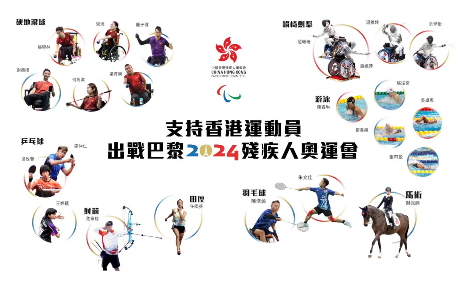 支持香港運動員出戰巴黎2024殘疾人奧運會 - Teaser